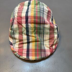 Polo Ralph Lauren Flat Cap. Cotton. Plaid